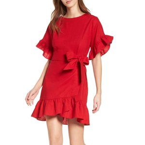 Socialite Wrap Ruffle Dress - with tags